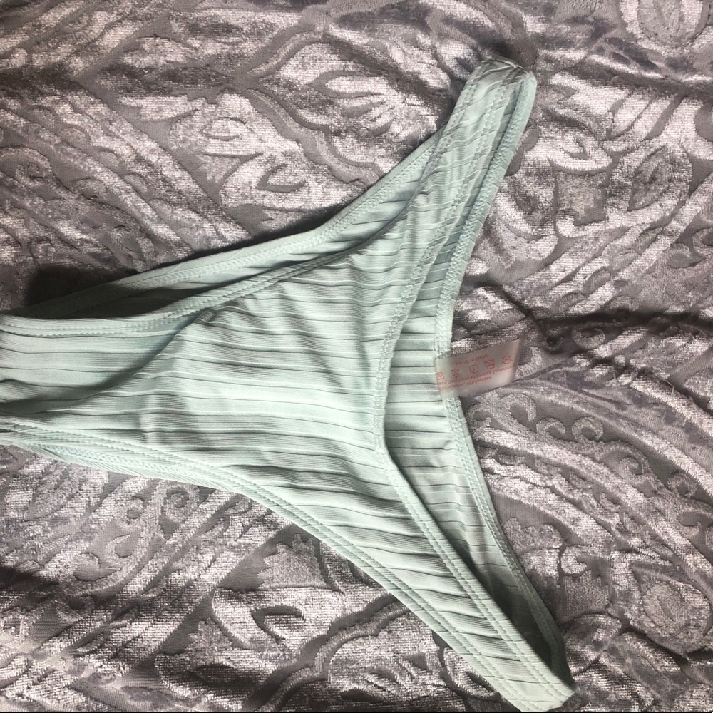 Never worn Light blue bikini bottoms